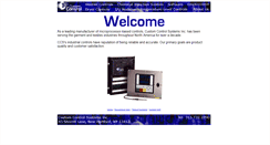Desktop Screenshot of customcontrolsystems.com